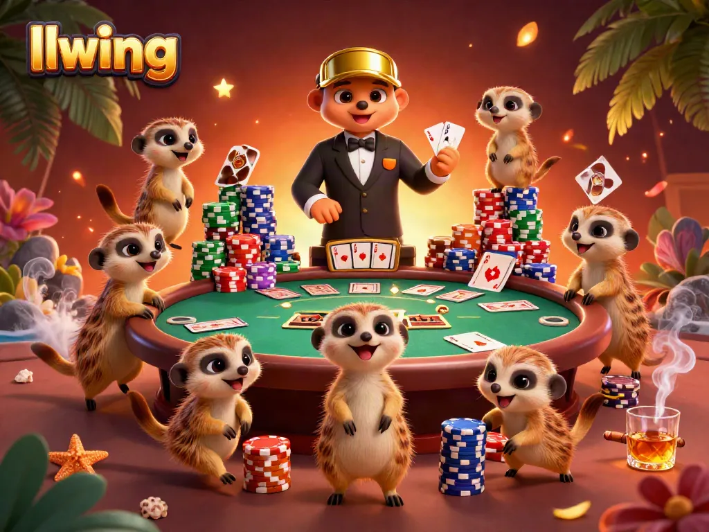 Experience the vibrant casino excitement with meerkats at llwingg expertly managing gaming operations.