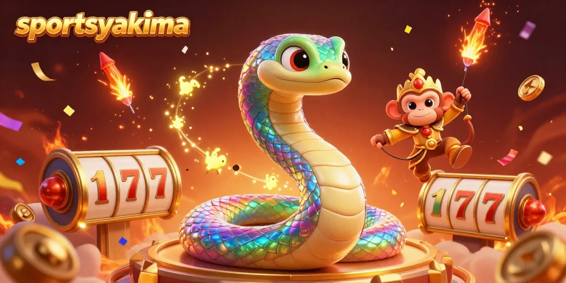 Bet on sportsyakima with an enchanting 3D scene filled with vibrant casino elements and characters.